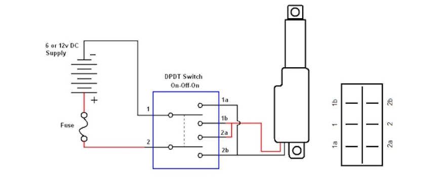 How To Connect A Linear Actuator To A DPDT Switch